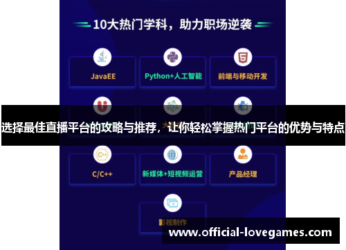 选择最佳直播平台的攻略与推荐，让你轻松掌握热门平台的优势与特点